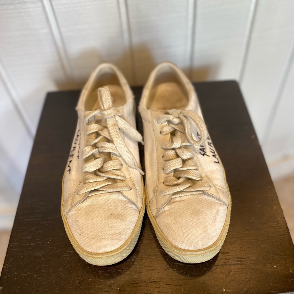 Saint Laurent logo sneakers - Picture 4 of 4